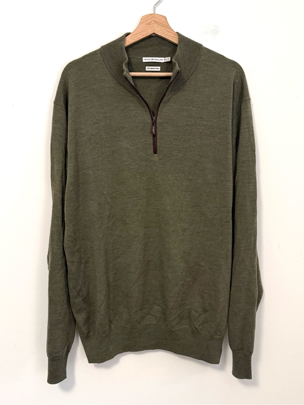 Peter Millar 100% Italian Merino Wool Quarter-Zip Pullover Sweater
